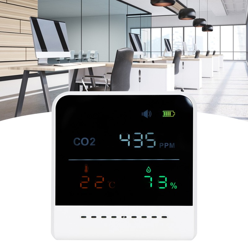 Carbon Dioxide Detector Digital Air Quality Tester with Temperature Humidity