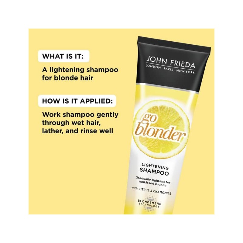John Frieda Shampoo Sheer Blonde Go Blonder Lightening 8.3 Ounce