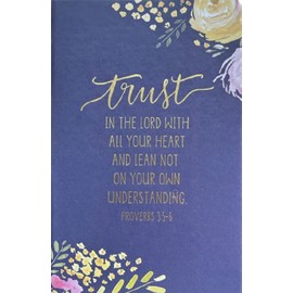 Eccolo Blue Chair Blessing Trust In The Lord With All Your Heart And Lean Not On Your Own Understanding. Proverbs 3:5-6" Journal Notebook with Bible Verses