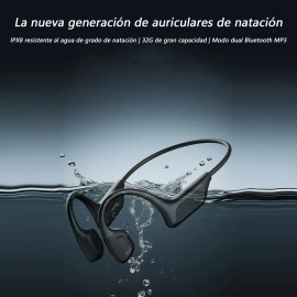 Auriculares Deportivos De Natacin De Conduccin sea Ipx8, Puede Nadar A 1.5 Metros De Profundidad Bajo El Agua,memoria Grande De32g,modo Dual...       