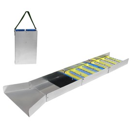 SAFEBAO Folding Aluminum Alloy Sluice Box, Portable Gold Prospecting Equipment, Gold panning kit for Gold Mining for River, Creek, Gold Panning, Prospecting, Dredging