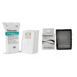 Kenmore 6 Kenmore Intuition BU4022 BU4020 Upright Vacuum HEPA Bags IB600 + Filter K3010