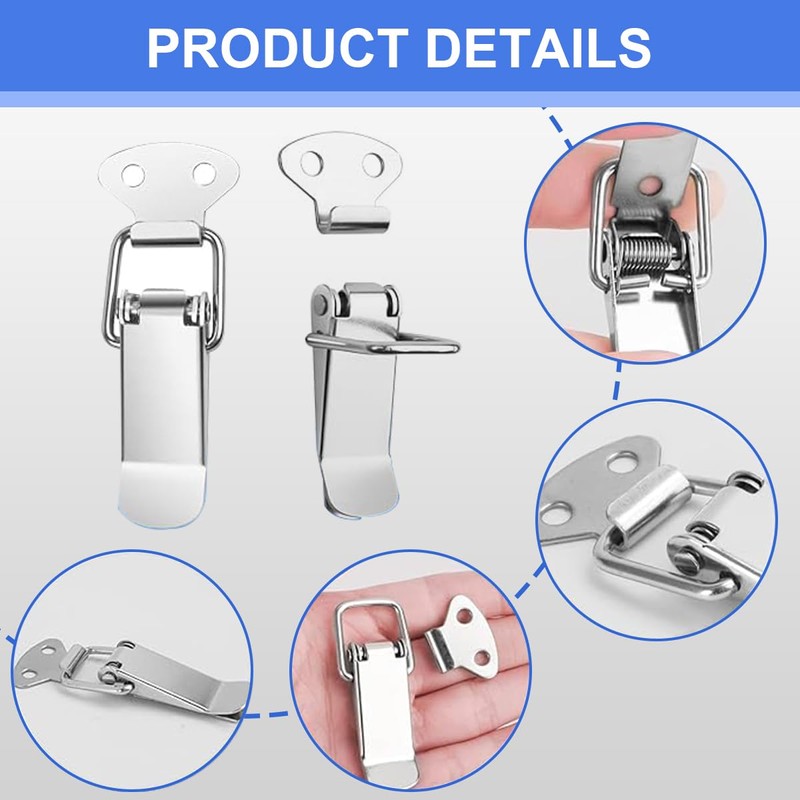 Ruayia Stainless Steel Tension Clasp, Pack of 2, 56 mm