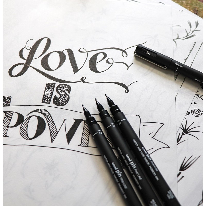 uni-ball PIN Fineliners | Black Fine Tipped Writing Pens |