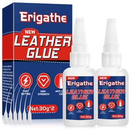 Leather Glue, 2 x 30g Leather Glue Repair, Glue for Leather, Purses, Car Seat, Shoes and Sofa, Bonding Between Leather and Leather, Leather and Substrates of Different Materials