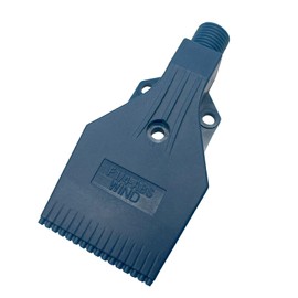 4Pcs 46mm Blowing Wind Nozzle G1/4 Male,16 1mm Hole ABS Flat Air Blowing Nozzle,Water Cooling Nozzle for Compressed Air Machine Accessory(Three-Hole Fixed Type,Blue)