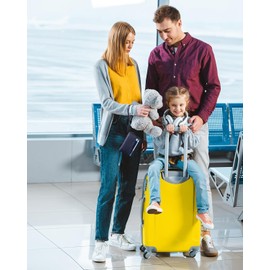 VULKIT Porta Pasaporte de Cuero con Bloqueo RFID y Correa para Muñeca, 8 Ranuras para Tarjetas (Incluye 2 Ventanas para ID), Ranuras 2 Internas + 2 Externas para Pasaportes, Cierre Zipper, Azul Marino