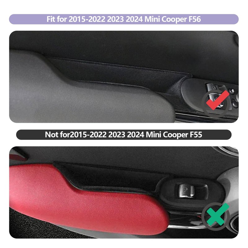ZCLINKO for 2024 Mini Cooper F56 Organizer Front Door Side