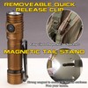 SKILHUNT M200 Bright Magnetic USB Rechargeable LED Flashlight for EDC,