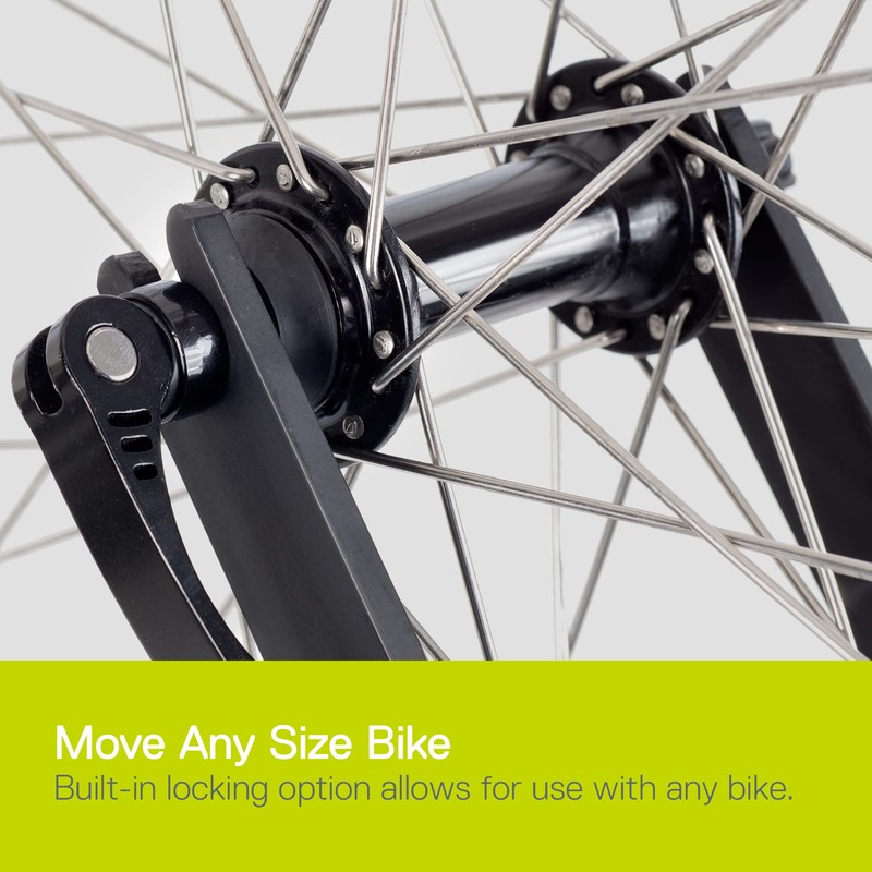 Bike Wheel Hitch by Delta Cycle, Black - Secure Aluminum