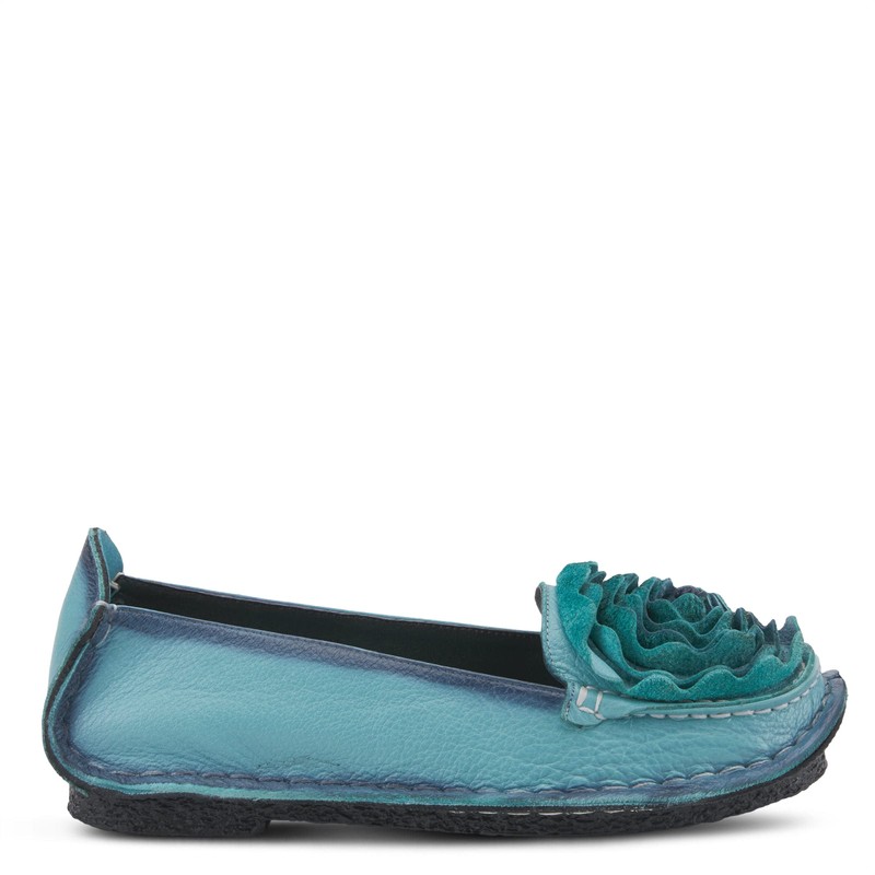 L’Artiste by Spring Step Women's Dezi Flat, Blue, 36 EU/5.5-6