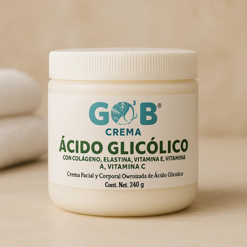 Crema De Ácido Glicólico Ozonizada - Gob - 240 G
