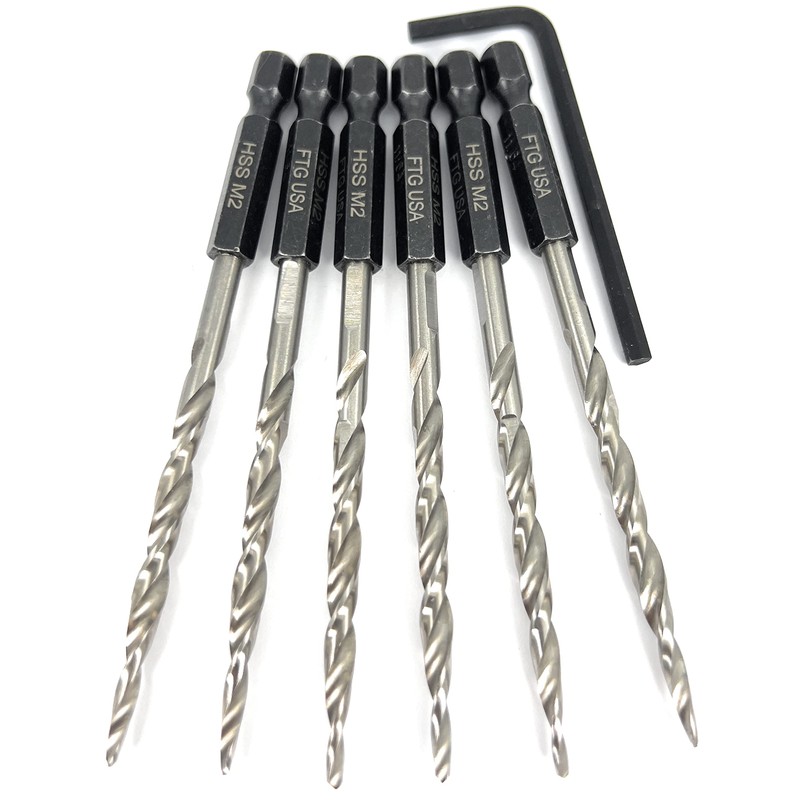 FTG USA Tapered Countersink Drill Bit Set 12 Pc #8
