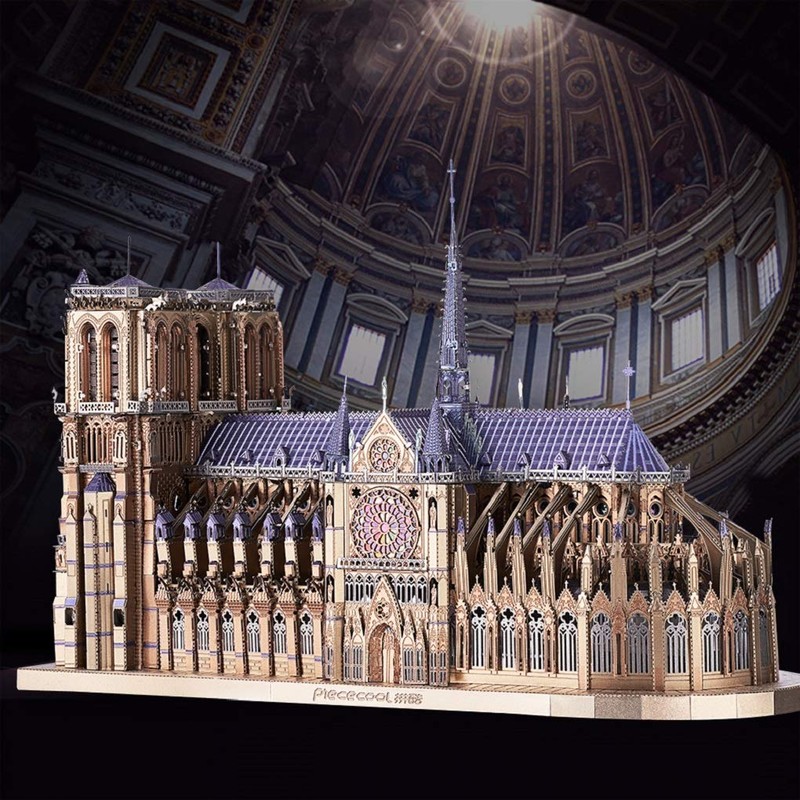 Piececool 3D Metal Puzzles for Adults and Teens, Notre Dame