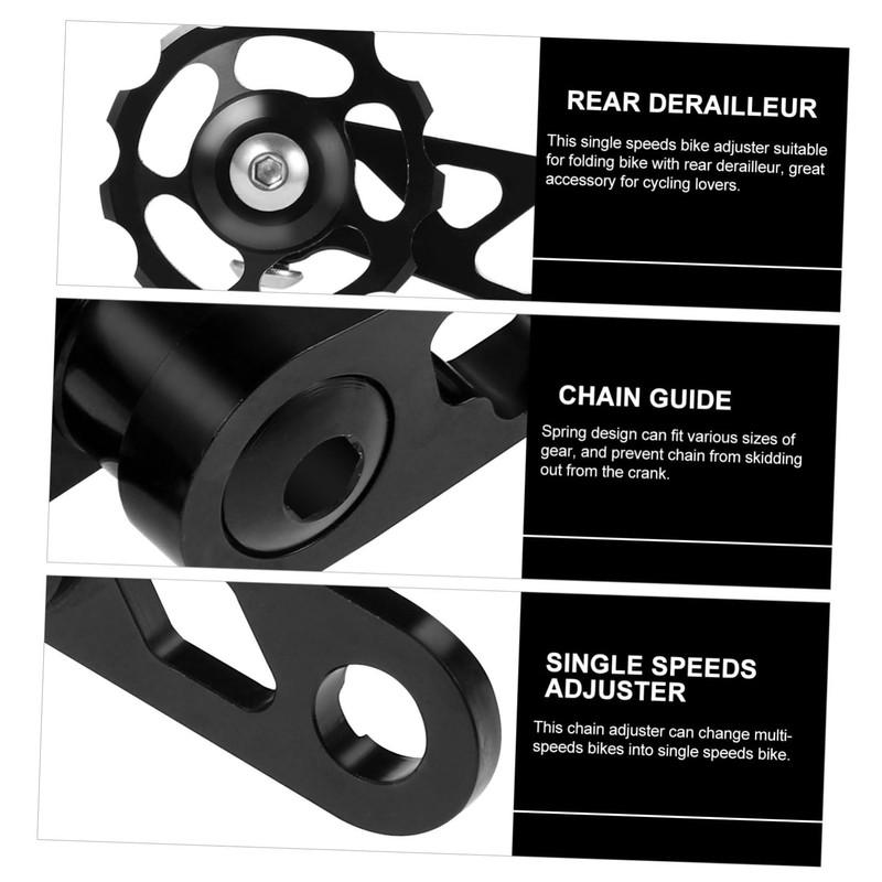 Mipcase Bike Chain Tensioner Lightweight Derailleur Guide Wheel for Folding