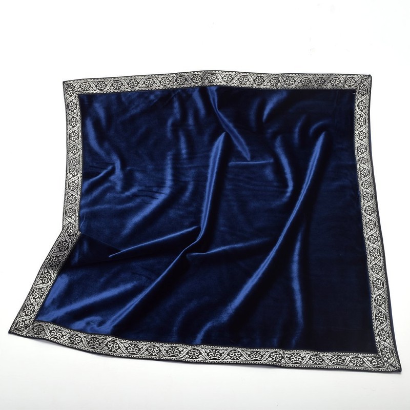 BLESSUME Tarot Table Cloth Divination Wicca Velvet Altar Cloth with