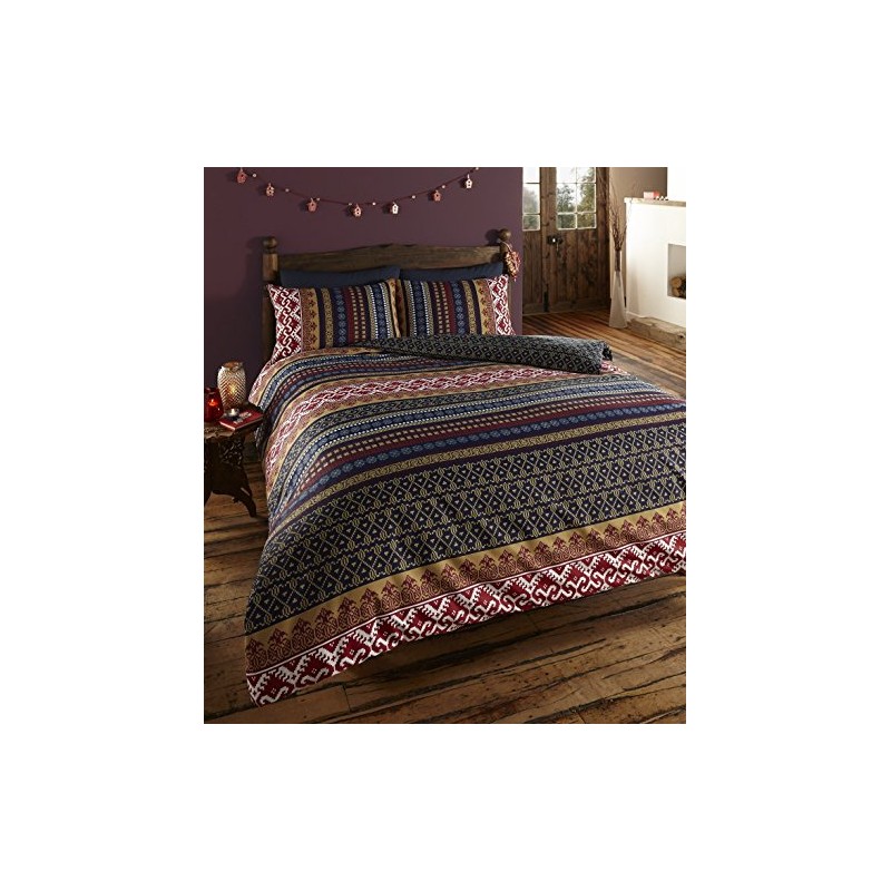 DE CAMA Luxury Indian Ethnic Print Single Duvet Quilt Cover