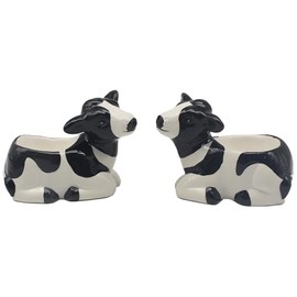 The Leonardo Collection Cow Novelty Egg Cups for Kitchen & Home | Ideal Eggs Cup for Egg Holder Storage | Durable Egg Holder for Everyday Use | Stylish Kitchen Accessory As Egg Cup