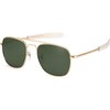 IOHLNG Mens Aviator Sunglasses Polarized 55mm Pilot Military Square Shades