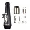 Gearzaar 38-51mm Universal Motorcycle Exhaust Muffler Pipe Slip on with