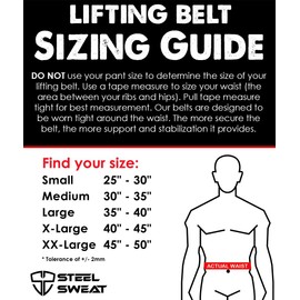 Steel Sweat Powerlifting Belt for Weight Lifting - 4" Wide by 10mm Thick - Single Prong Heavy Duty Adjustable Weightlifting Belt, High Grade Leather - BOLT Black XXL