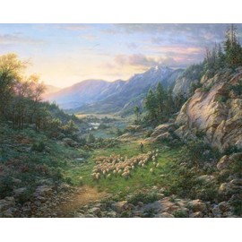 Larry Dyke - Good Shepherd 16 x 12 Signed Open Edition on Paper