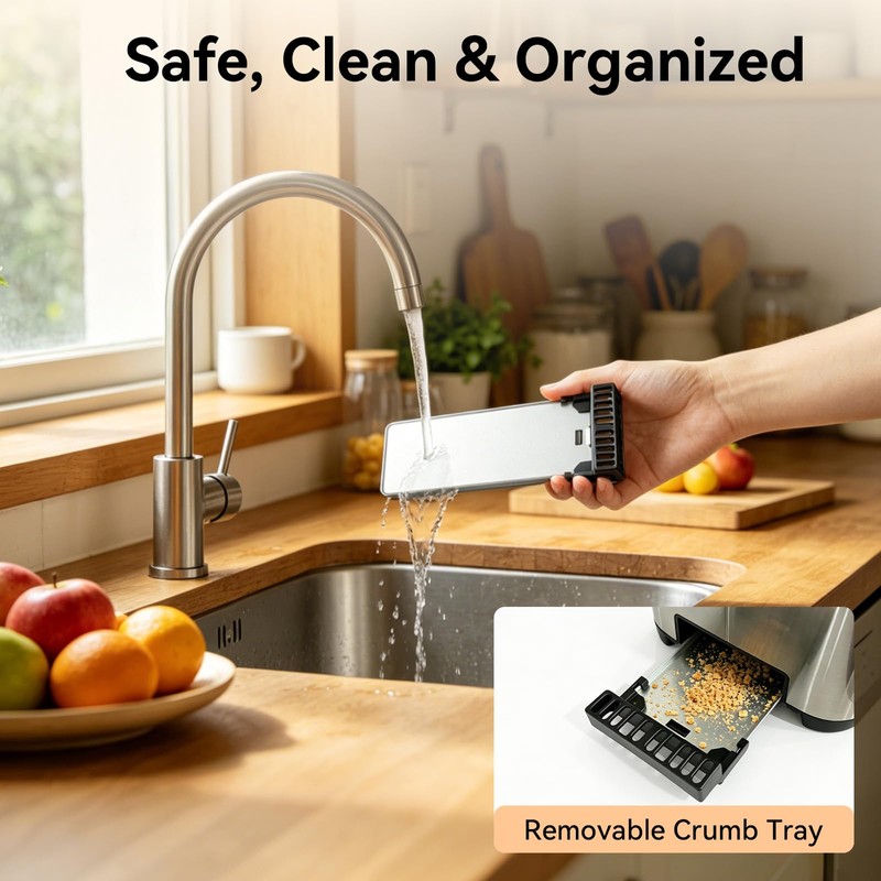 KOK 2 Slice Touch Screen Toaster, Stainless Steel Smart Toaster