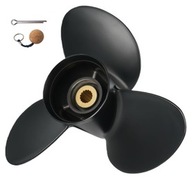Aluminum Outboard Propeller Compatible with Yamaha 14×19 13 3/4×19 15 1/2 17 14 1/2×17 13 3/4×21 15 1/4×15 15×17 Outboard Engines propeller for YAMAHA 150-300HP 15 Tooth,Spline Tooth (15 1/4×15)