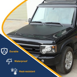 Car Front Hood Decal Stickers Compatible with Land Rover Discovery 2 Accessories 1998-2004, Front Hood Engine Cover Trim Exterior Decal Accessories(Without)