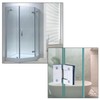 2 Packs Heavy Duty 135 Degree Solid Shower Door Hinges