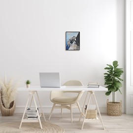 Stupell Industries Piano Player Blues Musician Expressive Painting, Designed by Allayn Stevens Black Framed Wall Art, 11 x 14