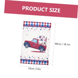 CAXUSD Independence Day Garden Flag Decorative of July Hanging Banner for Outdoor Use Patriotic Decor for Memorial Celebrations Linen Material for Lasting Display