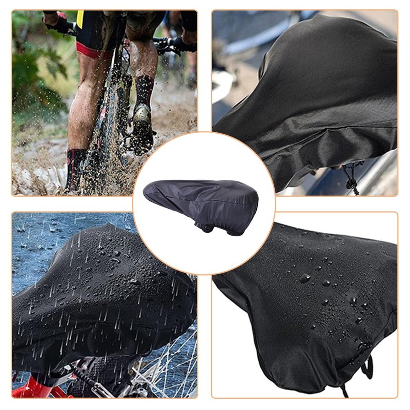 GXGM 2 Piece Bicycle Saddle Covers Waterproof Bicycle Saddle Covers