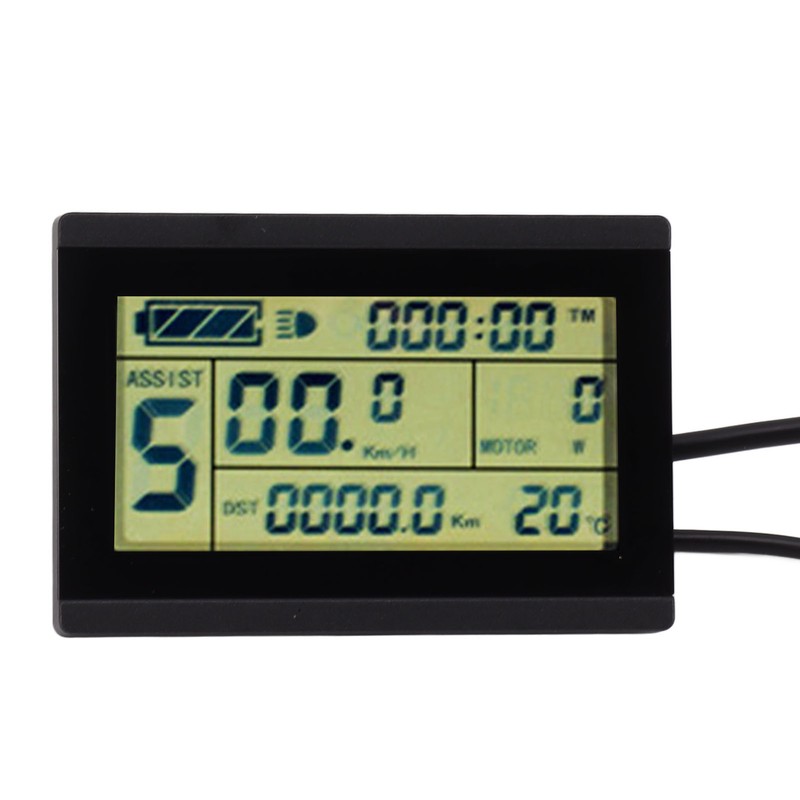 LCD3U Electric Bike LCD Display Meter ABS SM Head Electric