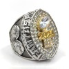 Customized 2024 Fantasy Football League Championship Trophy Rings Prize (Silver,9)