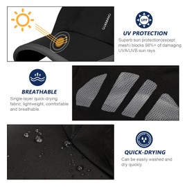 AYPOW 2Pack Quick Dry Baseball Cap Unisex, Lightweight Breathable Packable Running Hat, Sun Protection Summer Visors Sport Cap, Unstructured Adjustable Baseball Hat Men Women Outdoor Hiking Climbing