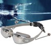 Waterproof Anti Fog Swimming Goggles Electroplating AntiUV Glasses with Earplug