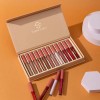 Juego De 12 Unidades De Brillo Labial De Larga Duración,