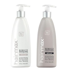 HAIRMAX para la densidad, 2 unidades, sistema de terapia de cabello bio-activo para adelgazar el cabello, estimula 8 champú y acondicionador Exhilar8