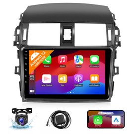 Naifay Android Car Radio for Toyota Corolla 2009 2010 2011 2012 2013 with Wireless Carplay Android Auto, 2+32G 9 inch Touch Screen for Corolla Stereo Bluetooth Car Audio Receivers In Dash GPS WiFi SWC