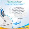 KEEPOW Steam Mop Pads Compatible with PurSteam Steam Mop Cleaner