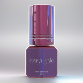 Eye lash Extension Glue, Strong Eyelash Glue with 7-8 Week Durability, 2 Sec Quick Drying, Low-Fume, Waterproof Lash Extension Glue for Professional Use (0.17fl.oz/5ml)