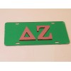 DELTA ZETA License Plate Reflective GREEN