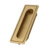 Brass Recessed Furniture Handle Kitchen Cupboard Cabinet Wardrobe Drawer Pulls