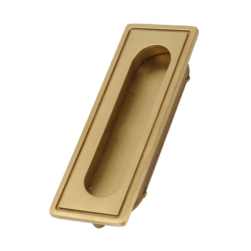 Brass Recessed Furniture Handle Kitchen Cupboard Cabinet Wardrobe Drawer Pulls