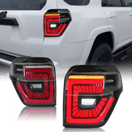 LED Tail Lights Assembly Compatible with 2014-2023 Toyota 4runner TRD/Limited/Off-Road/SR5/Sport/Nightshade w/Sequential Turn Signal & Start Up Animation Rear Lamp Replacement,Red(Used)