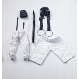 1/12 Cute Set, Casual Set Size 1:12 Scale 1:12 Scale Figure Clothes for 1/12 Figure Machine Daughter Armored Girl Action Figure Soldier (Head, Body Not Included)