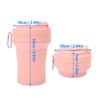 Folding Coffee Cup Silicone Heat Insulation Good Sealing Collapsible Water