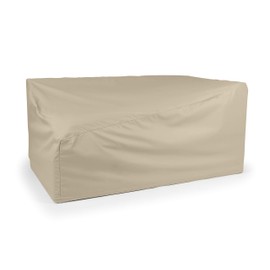 Covermates Outdoor Right Arm Sectional Sofa Loveseat Cover - Water Resistant Polyester, Drawcord Hem, Mesh Vents, Seating and Chair Covers, 58W x 34D x 30H, Khaki