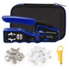 RJ45 Crimper Tool Pass Through Crimping Tool for RJ45 Cat6a
